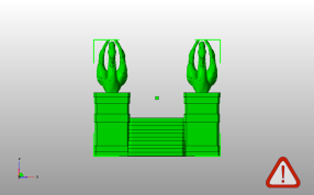 天鹅台阶模型主视图
