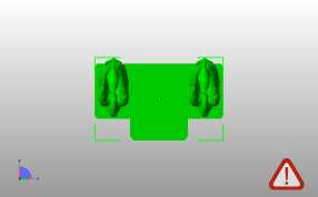 天鹅台阶模型俯视图
