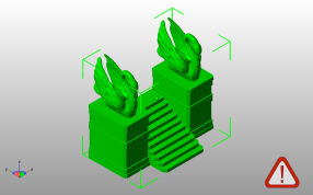 天鹅台阶模型斜视图