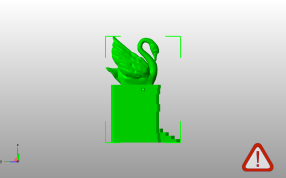 天鹅台阶模型侧视图