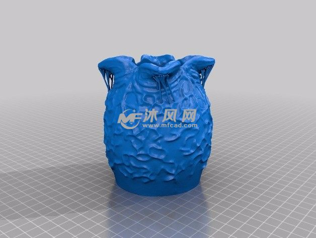 外星人蛋花盆主视图