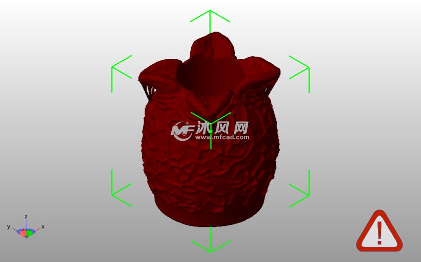 外星人蛋花盆斜视图