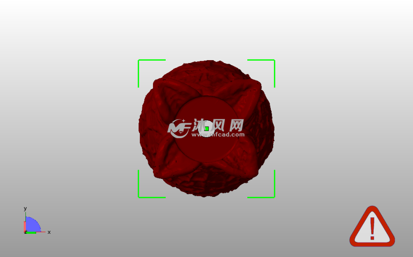 外星人蛋花盆俯视图