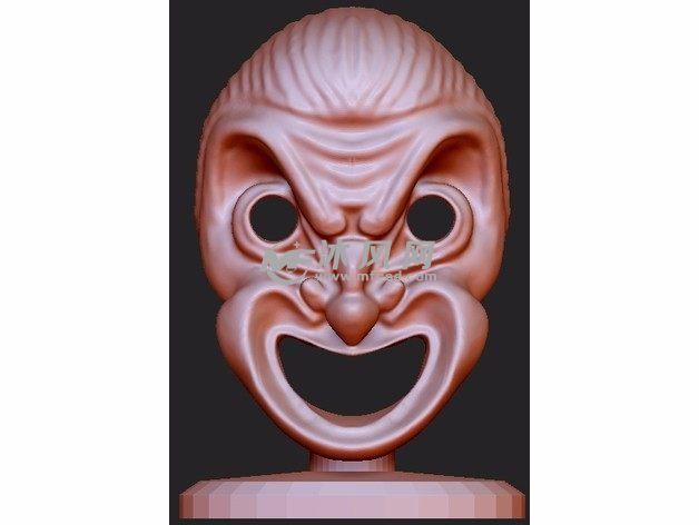 希腊剧院面具效果图