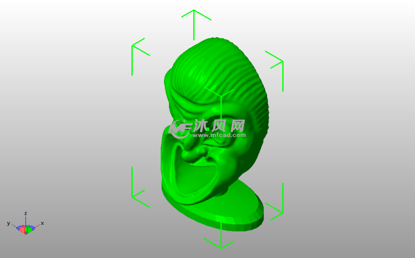 希腊剧院面具斜视图