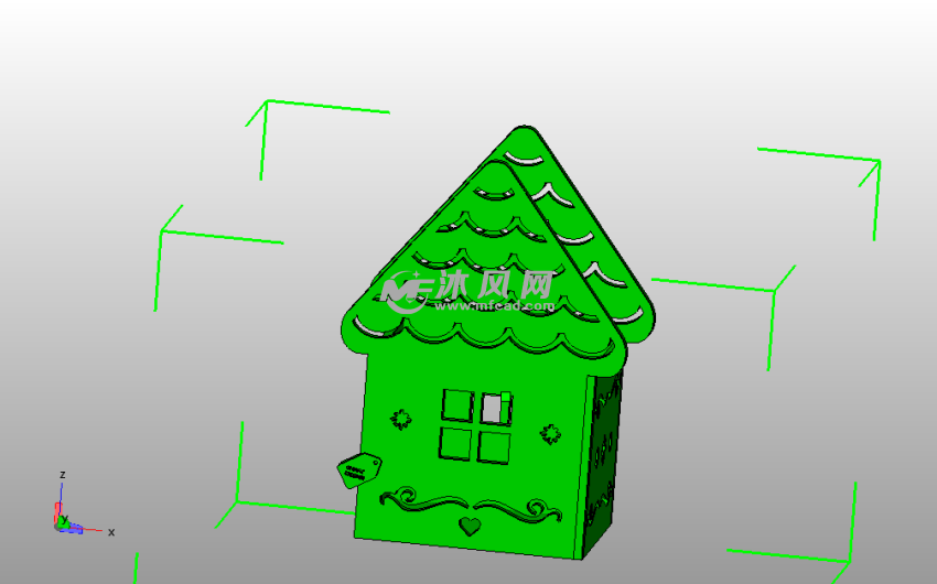 小灯笼模型主视图