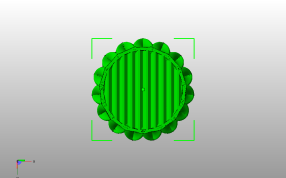 旋转笔筒模型底视图