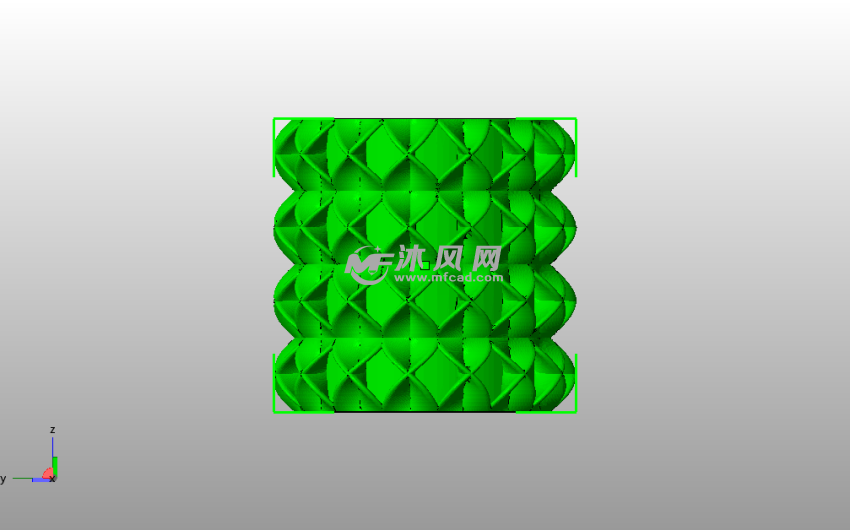 旋转笔筒模型主视图