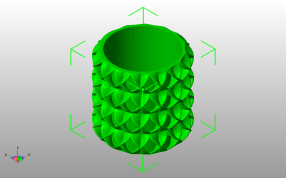 旋转笔筒模型斜视图