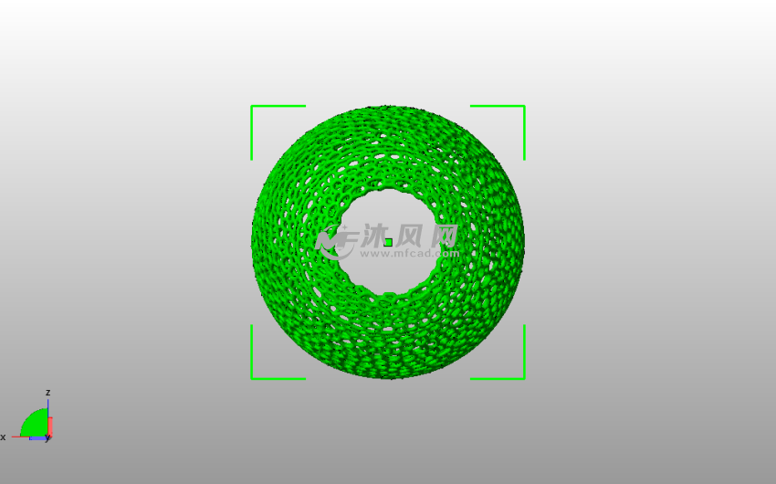 炫酷灯罩模型俯视图