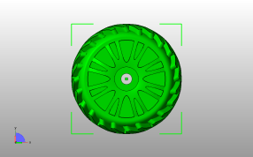 雪地胎模型俯视图