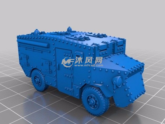 装甲车模型一体模型