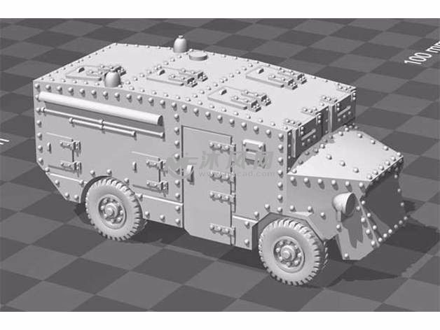 装甲车模型效果图