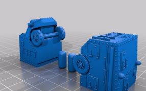 装甲车模型分零件模型