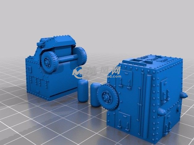 装甲车模型分零件模型