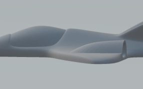 小小的战斗机侧面