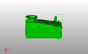 28mm口径T28重型坦克车身主视图