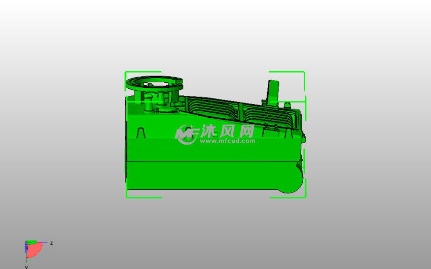 28mm口径T28重型坦克车身主视图
