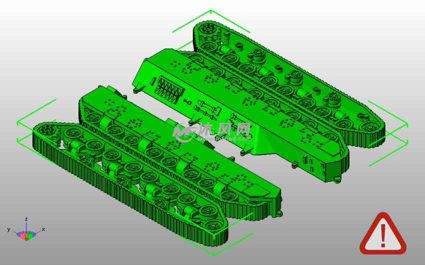 28mm口径T28重型坦克履带