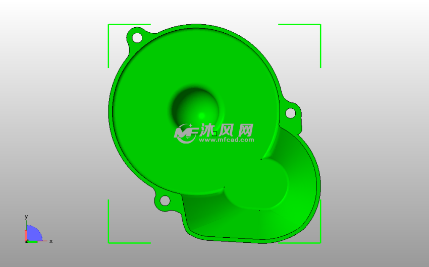 齿轮外壳俯视图