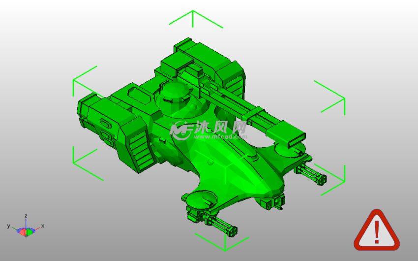 锤头战车斜视图