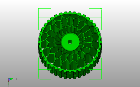 蜂窝结构轮胎俯视图