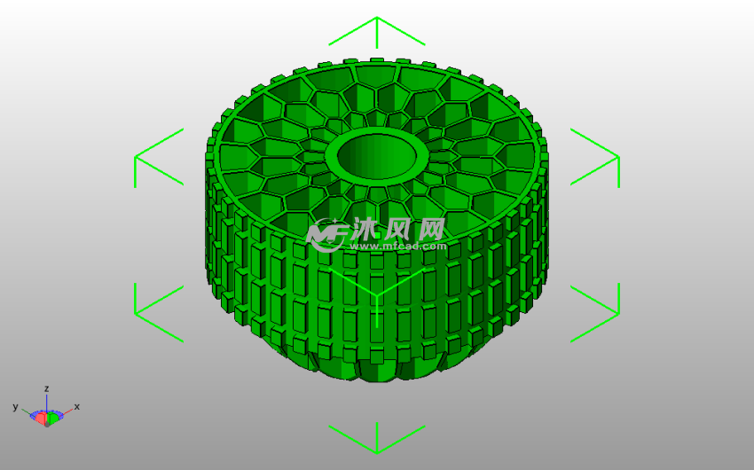 蜂窝结构轮胎斜视图