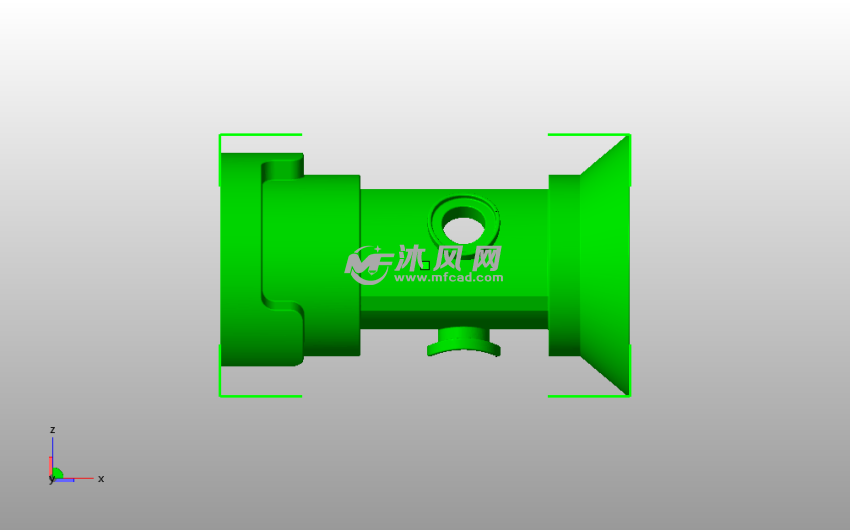 概念零部件侧视图