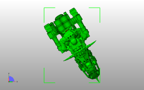 攻击摩托车俯视图