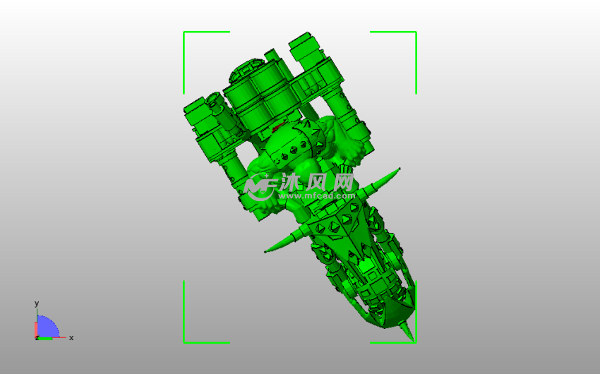 攻击摩托车俯视图