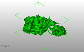 攻击摩托车斜视图