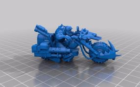 攻击摩托车侧视图