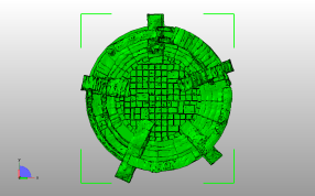 古代城堡废墟俯视图