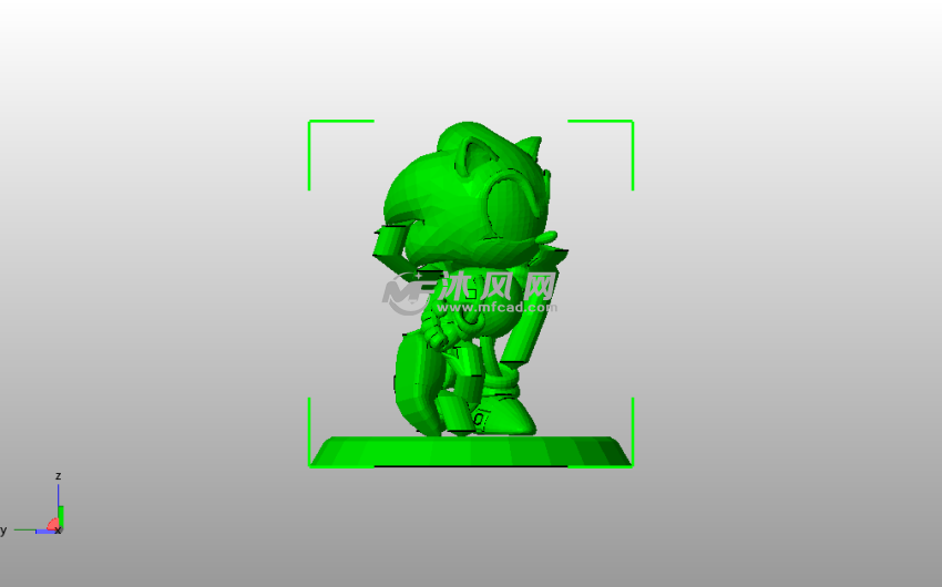 刺猬索尼克侧视图