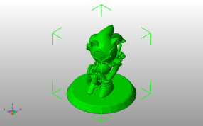 刺猬索尼克斜视图