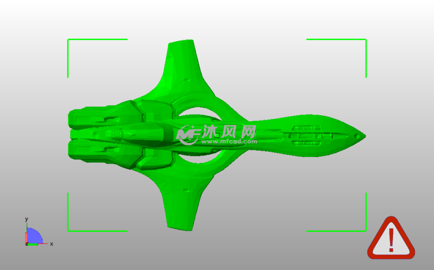 超轻型战机俯视图