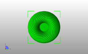 螺旋结构花瓶俯视图