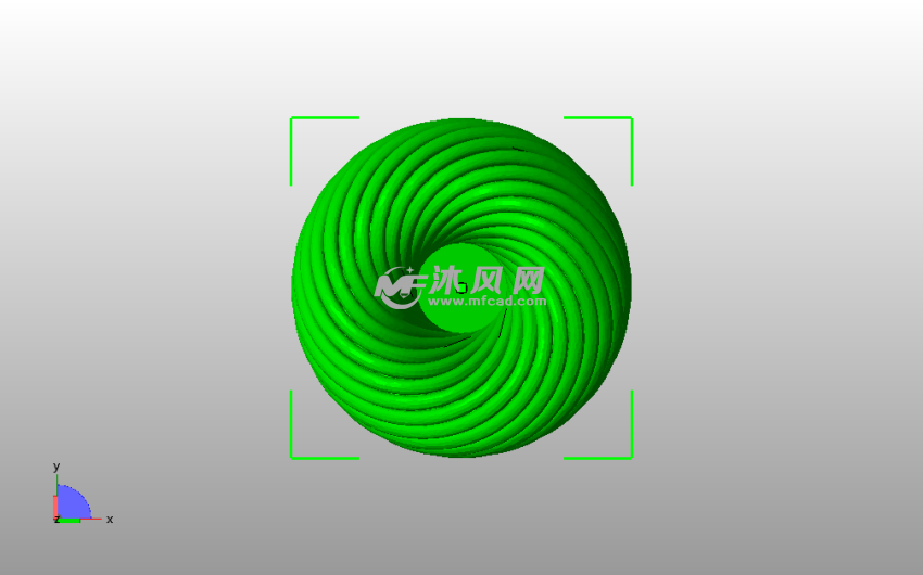 螺旋结构花瓶俯视图