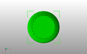 螺旋结构花瓶底视图