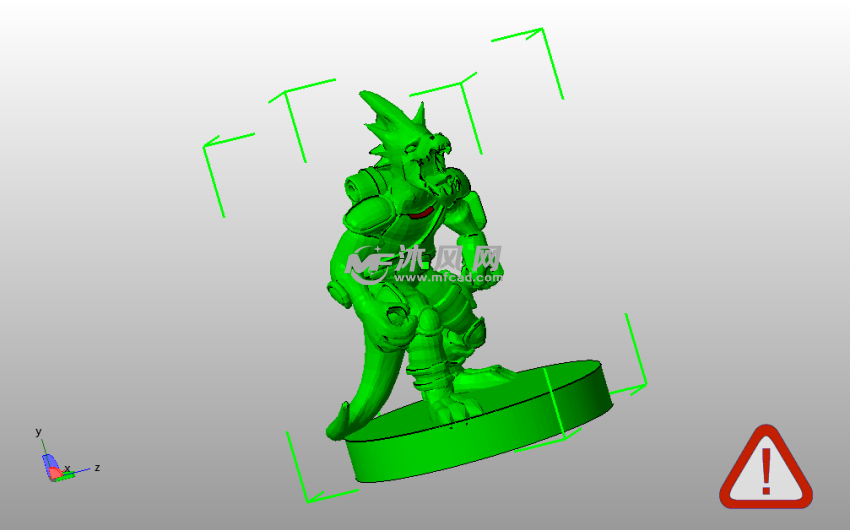 冒险家模型斜视图