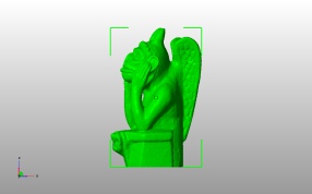 石像鬼模型侧视图