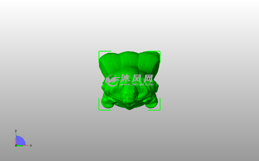 守卫队长模型俯视图