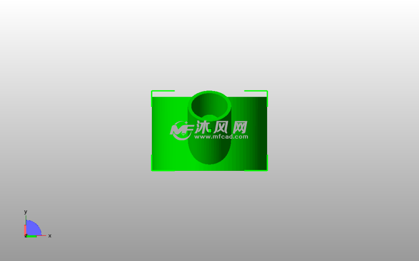 水龙头喷泉主视图