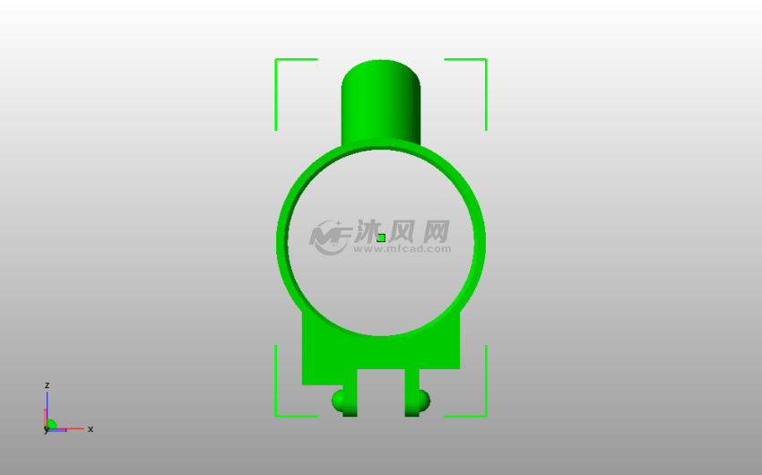 水龙头喷泉俯视图