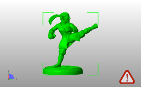 踢腿的僧人主视图