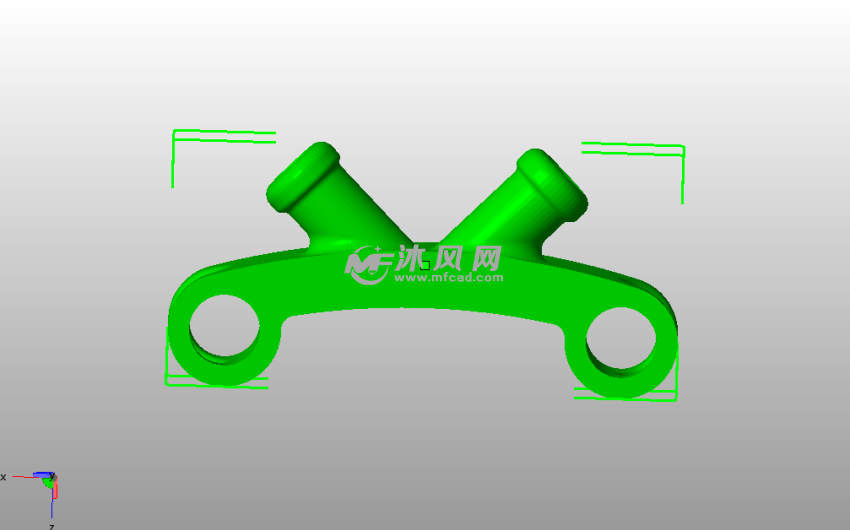 天线管支架主视图