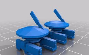 先驱战车模型炮台