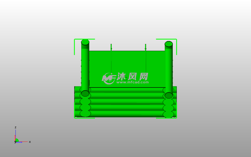 小木屋房子主视图