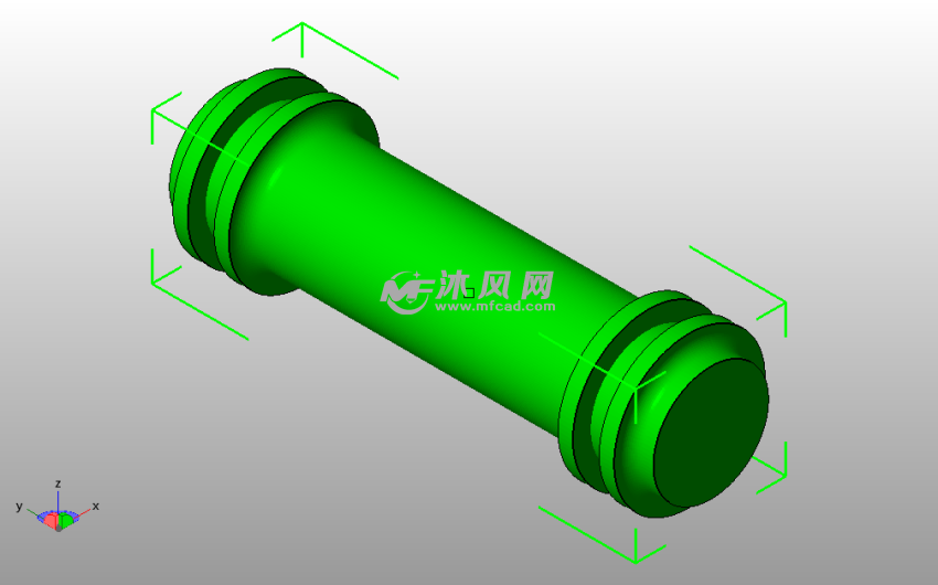 蜘蛛网线盘支架滚子斜视图