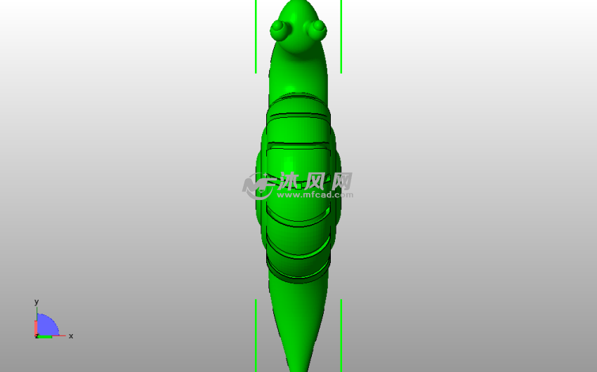 小蜗牛模型俯视图
